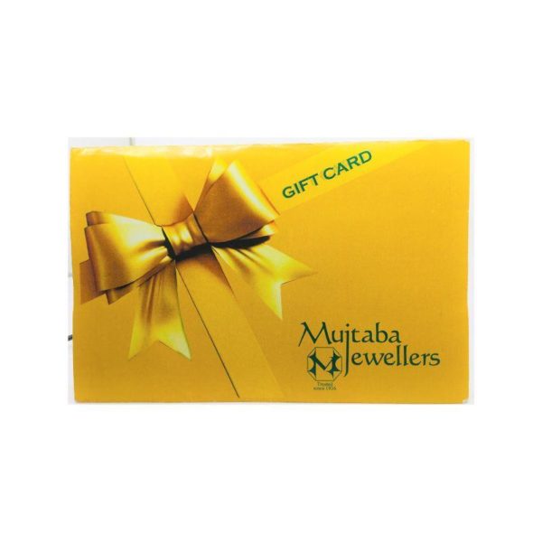 A GIFT CARD OF MUJTABA JEWELLERS